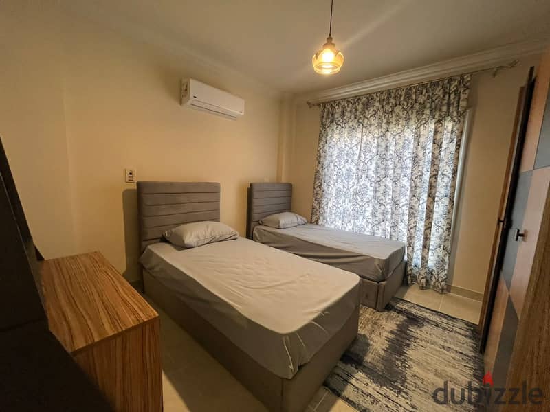 Furnished hotel apartment for rent at an attractive price in Al-Rehab, group 112 5