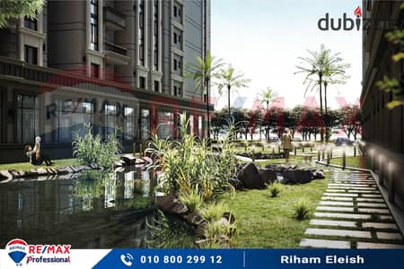 Receive your apartment within two years with a side view of the club through the largest plaza in Marouj Compound