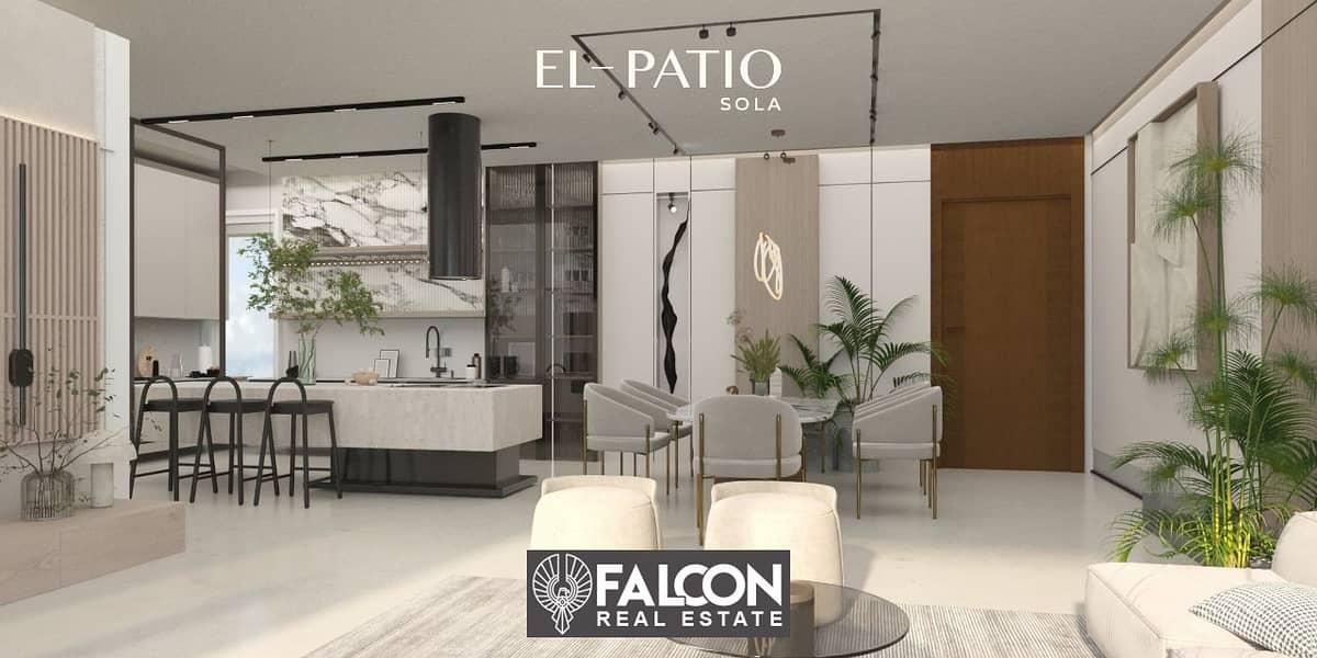 Without a down payment and at the first offer price in the new La Vista project Patio Sola, I own an apartment of 150 meters on Suez Direct Road. . . . . . 3