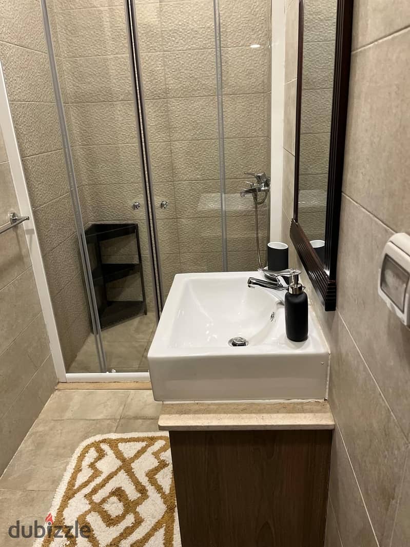 studio 95m with garden fully furnished for rent al marassem compound 5