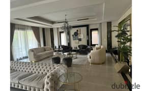 villa 1500m furnished for rent in lake view new Cairo