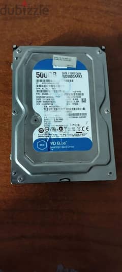 هارد 500 جيجا Western Digital wdblue