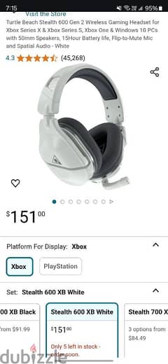 Wirless Turtle Beach stealth 600 gen 2 for Xbox