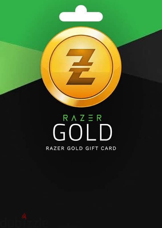 متوفر ريزر جولد اي كمية razer gold 0