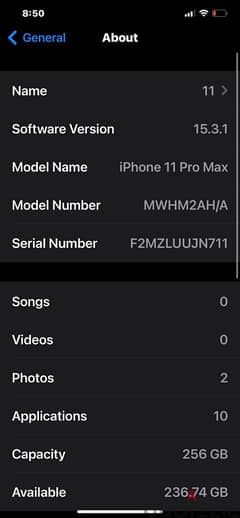 IPhone 11 Pro Max 256G