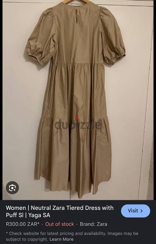 zara dress new with ticket size S/M 2