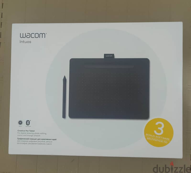 Wacom CTL6100WLK-N Bluetooth Intuos Graphics Tablets (Black, Medium) 2