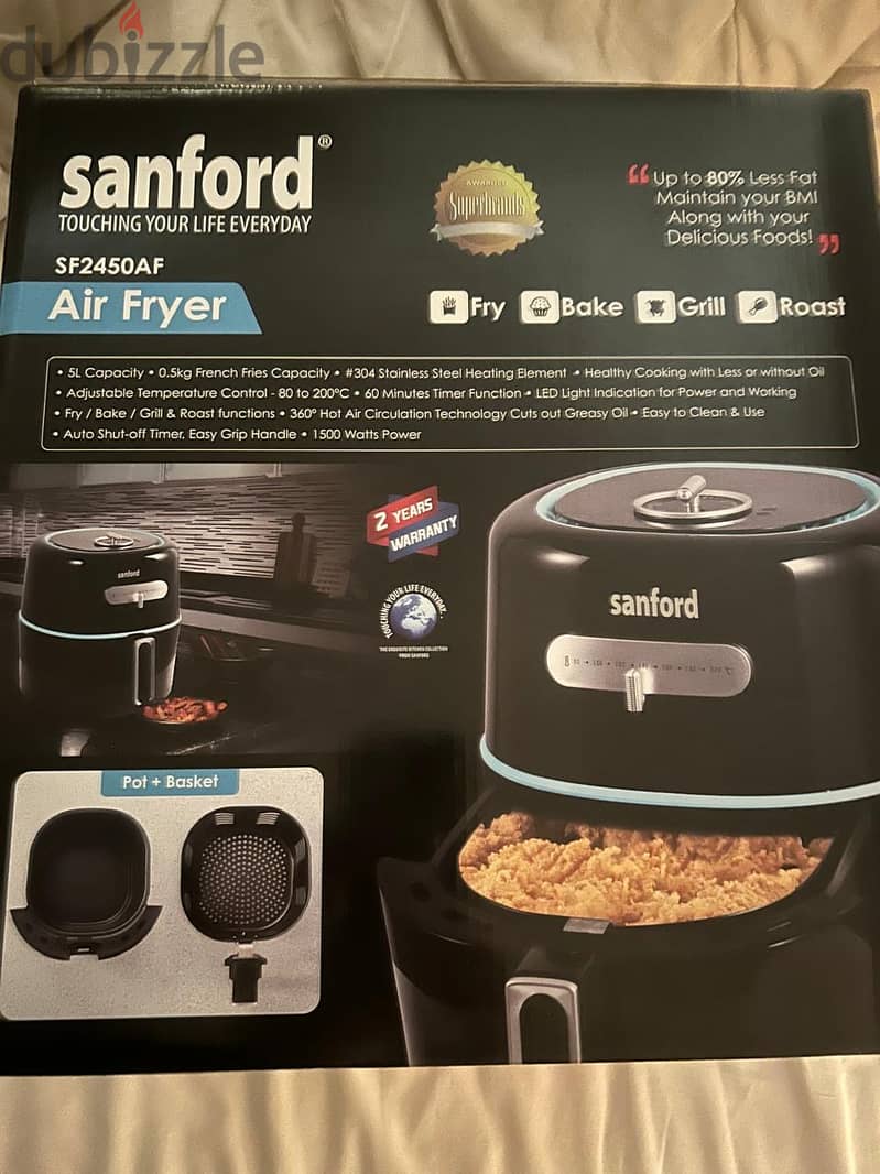 للبيع Air fryer ماركة Sanford جديدة لم تستخدم 1