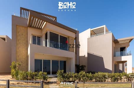 Townhouse 183m first row to the sea ready to move in Boho Sokhna