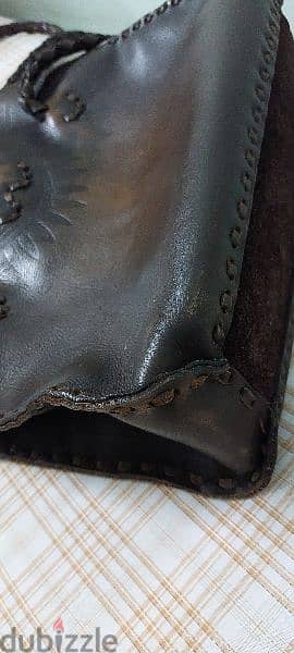 sami amin brown leather bag 7