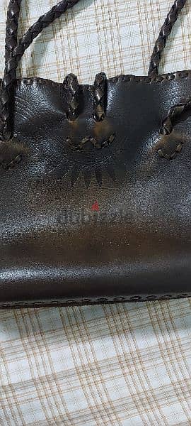 sami amin brown leather bag 10