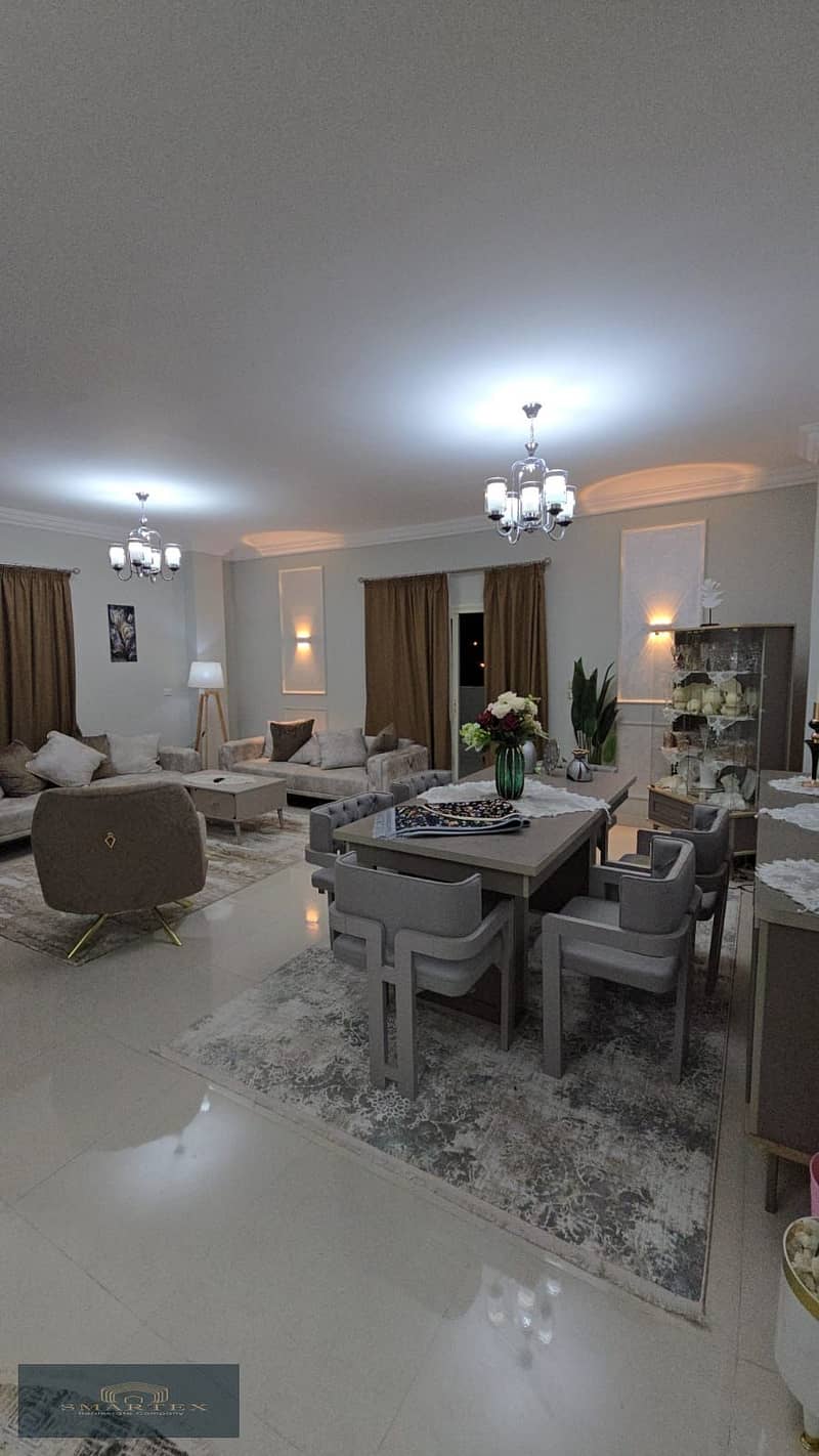 Apartment for sale in Shorouk City, in a villa in the third district, east of the most prestigious neighborhood in Shorouk, with an open sea view, nex 2