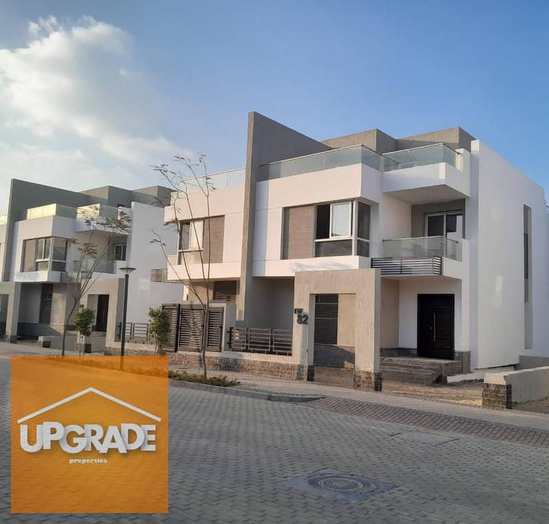 Twin house villa, 371 m, immediate receipt, in Mostaqbal City, directly in front of Madinaty, 30% down payment and the rest over 5 years, limited peri 3