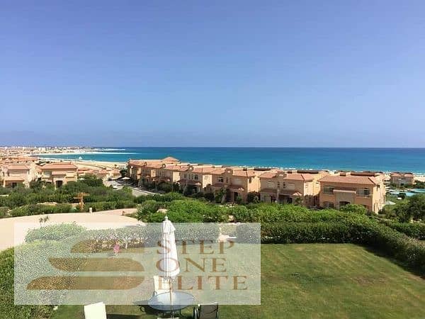 only 10% down payment, you can get a two-bedroom chalet with a first row overlooking the sea in the best location in Sokhna 5