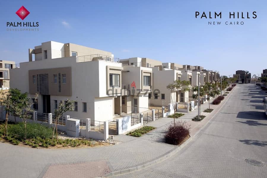 فيلا توين هاوس 384م بسعر وهمي جدا للبيع بالم هيلز Palm Hills التجمع 10