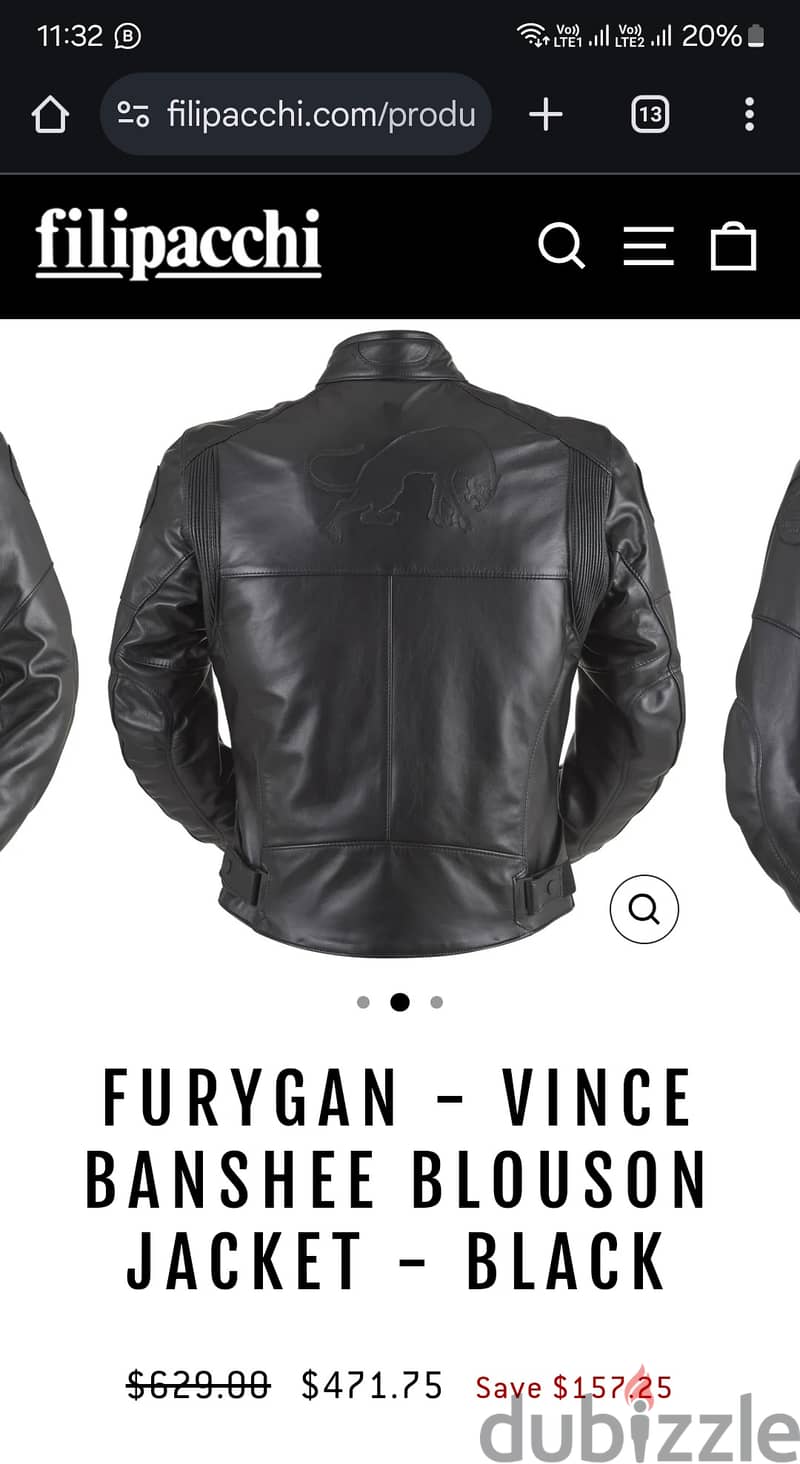 Furygan Vince - genuine leather bikers jacket 7