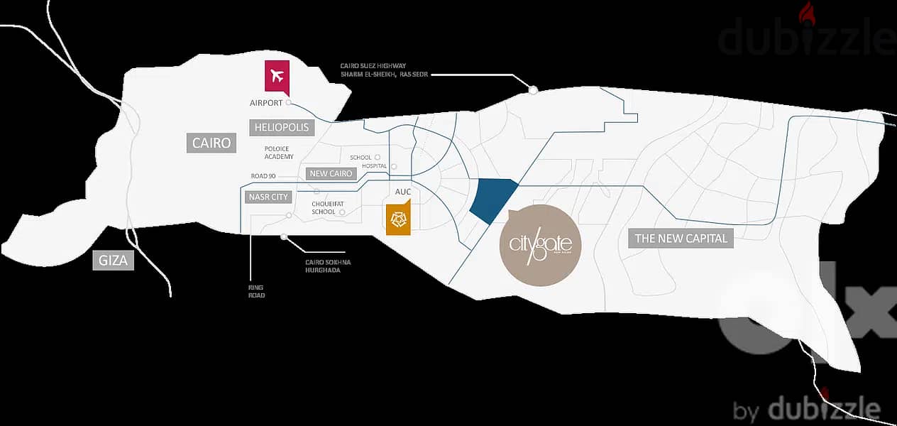 TOWNHOUSEبأقل سعر وبتسهيلات اوفر غير مسبق للبيع في سيتي جيت City Gate 2