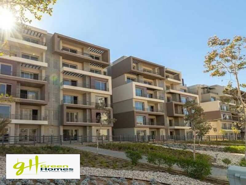 Apartment 205m² For Sale view land scape at Palm Hills New Cairo 5