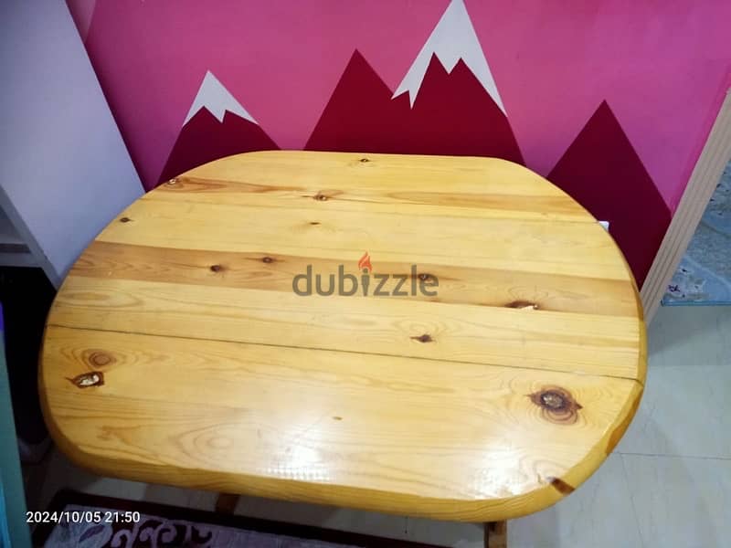 Wooden table ترابيزه خشب 1