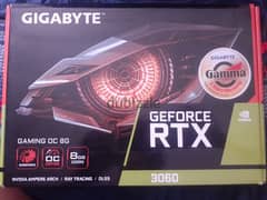 rtx 3060 8gb ضمان ٣ سنين 0