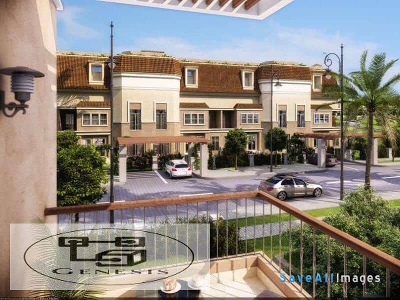 Apartment with a wonderful view for sale in Sarai New Cairo Compound 4