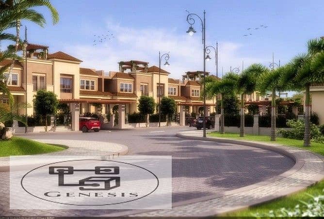 Apartment with a wonderful view for sale in Sarai New Cairo Compound 10