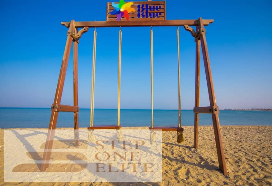 Chalet for sale, 110 sqm, sea view (lowest price) in BlueBlue, Ain Sokhna 3