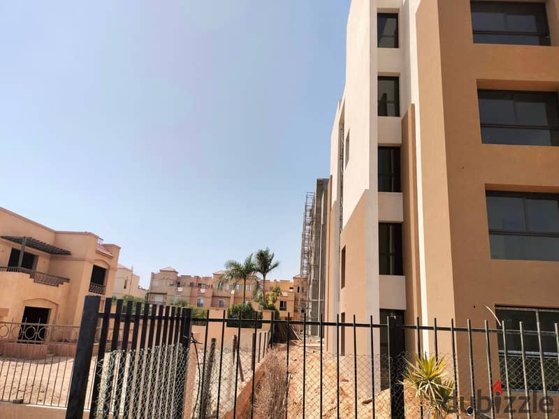 Apartment for sale in Ashgar Heights, Garden, in installments, with a view of green spaces and trees, area 105 m, semi-finished | October - October Ga 5