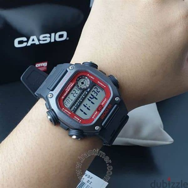 



Casio Mens DW-291H-1BV Black Red Classic 200m Sports ساعة كاسيو 3