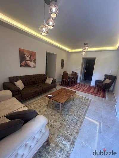 Furnished hotel apartment for rent at an attractive price in Al-Rehab, group 112