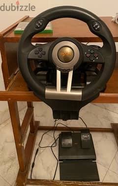 PXN V3 Pro Steering Wheel with Pedals and Transmission Stick.