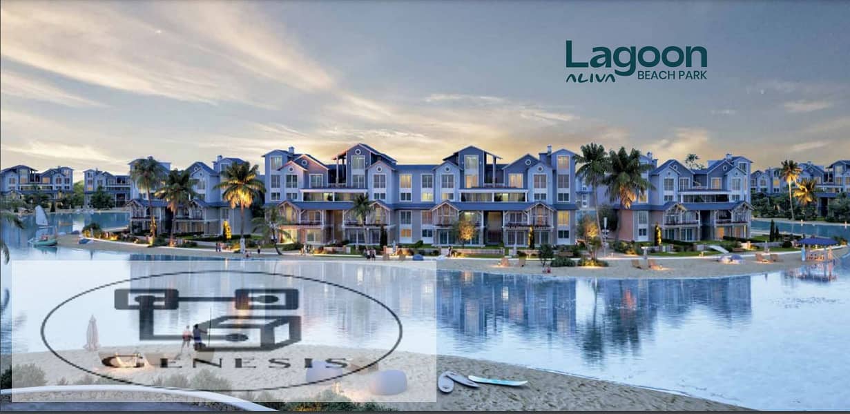 4BR I-Villa foe sale in ALIVA Mostakbal city direct on Lagoon 3