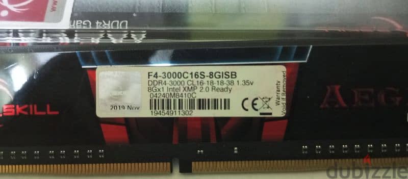 راما تايواني DDR4 8GB 4