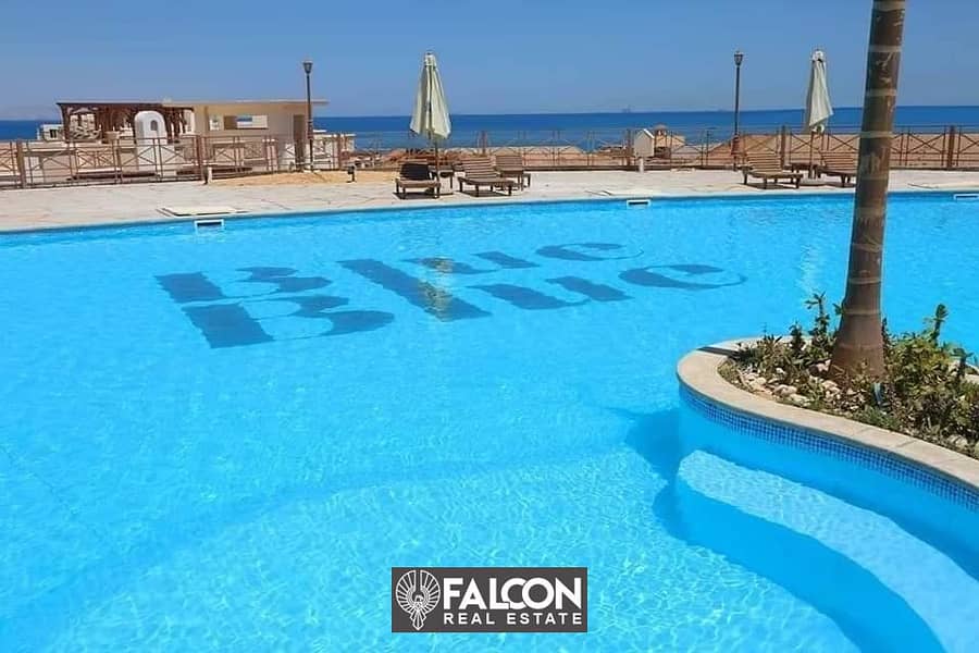 For sale in Ain Sokhna, a 125-meter fully finished chalet with a sea view 9