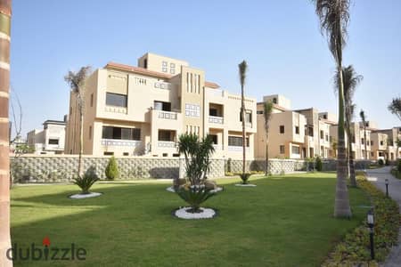 For sale, a twin house in Green 4 Compound, immediate delivery, next to Palm Hills 6 October