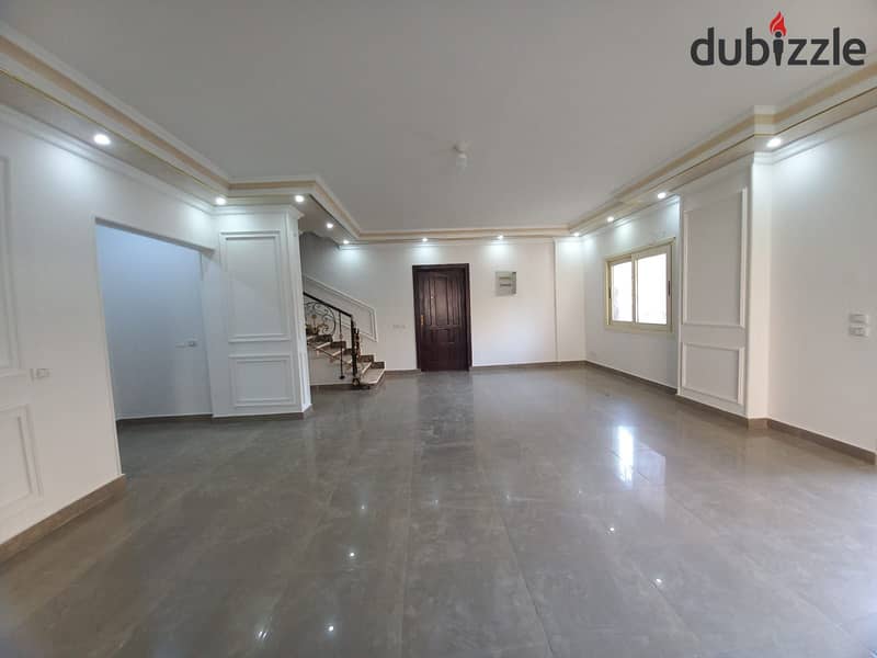 Duplex with garden For Rent in Khamil compound near to palm hills and new giza 1