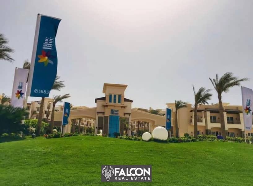 Chalet 120m immediate delivery 3 rooms fully finished in Ain Sokhna Blue Blue Resort A 11