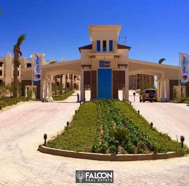 Chalet 120m immediate delivery 3 rooms fully finished in Ain Sokhna Blue Blue Resort A 17