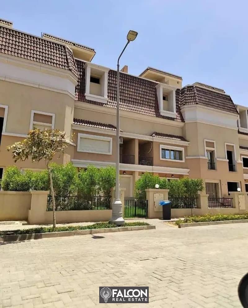 with 42% cash discount Town house, with a Prime view, on Central Park , in Compound, new cairo 0