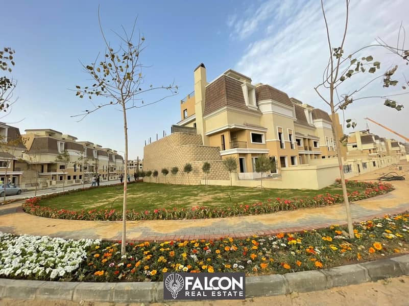 بخصم كاش 42% تاون هاوس  بحري بفيو مميز علي مساحات خضراء  في القاهرة الجديد التجمع الخامس Town House 3