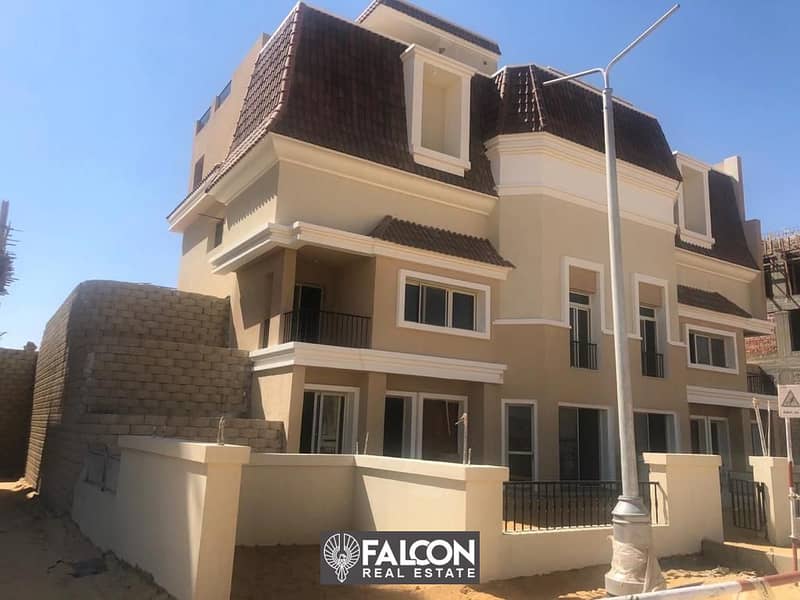 بخصم كاش 42% تاون هاوس  بحري بفيو مميز علي مساحات خضراء  في القاهرة الجديد التجمع الخامس Town House 6