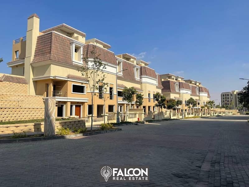 بخصم كاش 42% تاون هاوس  بحري بفيو مميز علي مساحات خضراء  في القاهرة الجديد التجمع الخامس Town House 8