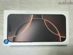 I phone 16 pro max Middle East desert titanium new