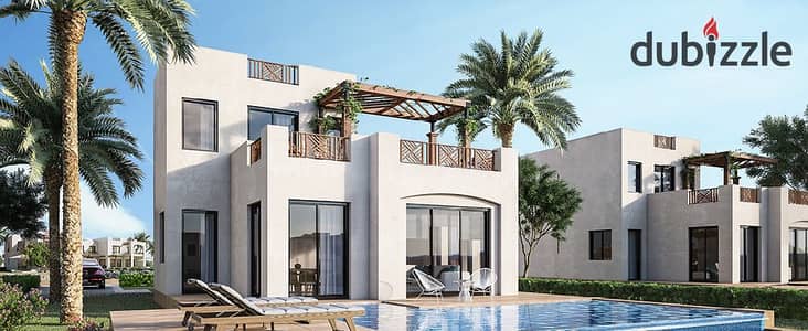 Standalone villa with swimming pool, fully finished, in Makadi Heights, Hurghada.