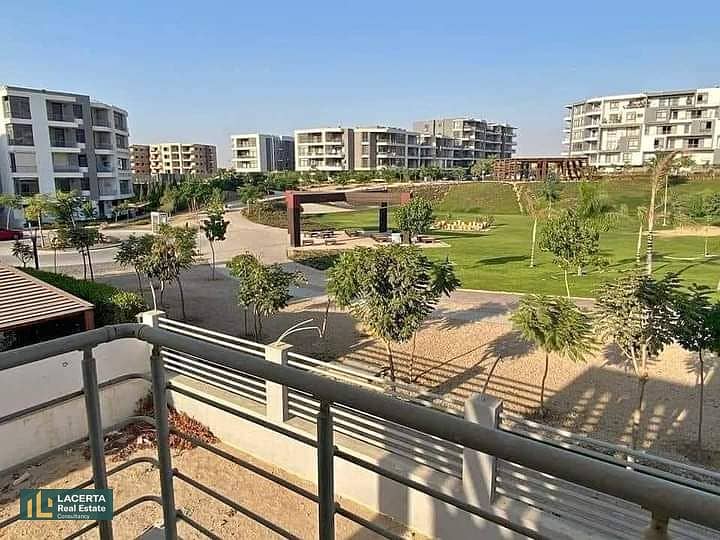 3-bedroom apartment for sale on Suez Road, directly in front of Cairo International Airport in Taj City 2