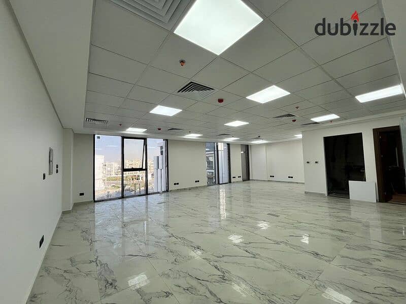 Office fully finished 113 sqm with Ac's for rent in Hyde park business district with a prime location 5