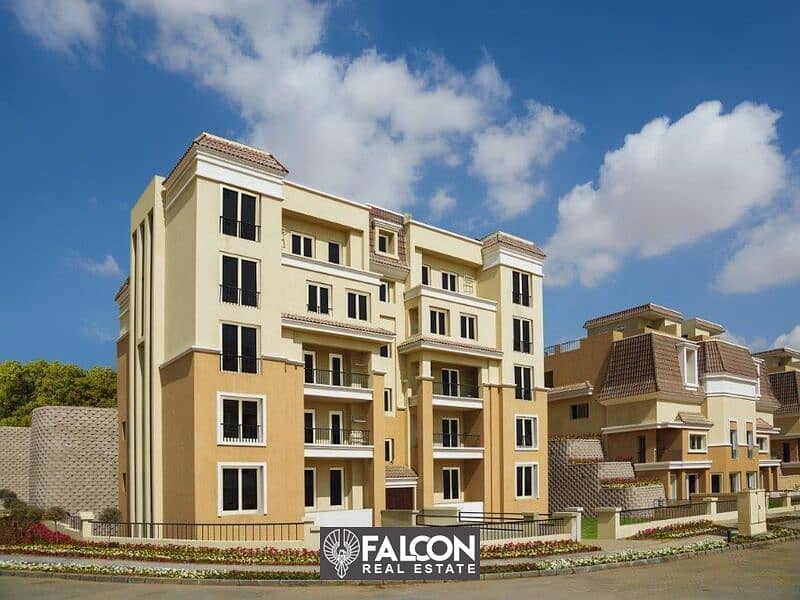 Corner Apartment 156m With Distinctive Division Prime Location For Sale In Sarai New Cairo Next To Madinaty 1