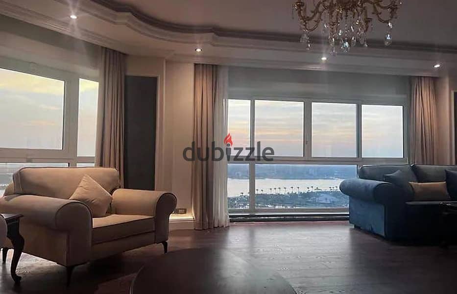 For sale in Barqa, an area in Maadi, directly on the Nile, an area of ​​390 meters, for an apartment overlooking the Corniche, the Nile, Maadi Island, 0