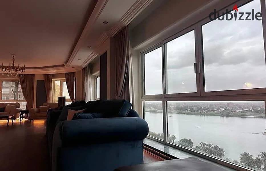 For sale in Barqa, an area in Maadi, directly on the Nile, an area of ​​390 meters, for an apartment overlooking the Corniche, the Nile, Maadi Island, 1