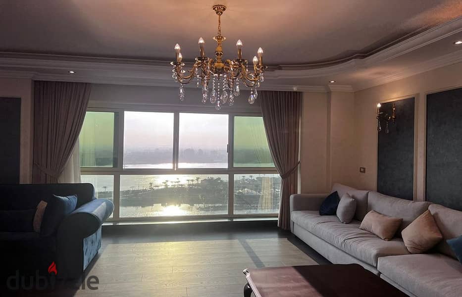 For sale in Barqa, an area in Maadi, directly on the Nile, an area of ​​390 meters, for an apartment overlooking the Corniche, the Nile, Maadi Island, 3